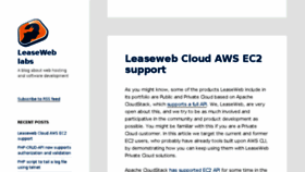 What Leaseweblabs.com website looked like in 2016 (7 years ago)