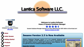 What Lantica.com website looked like in 2016 (7 years ago)
