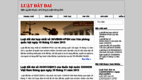 What Luatdatdai.com website looked like in 2016 (9 years ago)