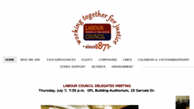 What Labourcouncil.ca website looked like in 2016 (7 years ago)