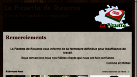 What Lapizzetta.fr website looked like in 2016 (7 years ago)