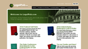 What Legalpub.com website looked like in 2016 (7 years ago)