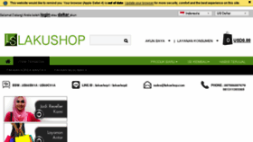 What Lakushop.com website looked like in 2016 (7 years ago)