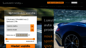 What Luxusni-vozy.cz website looked like in 2016 (7 years ago)