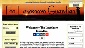 What Lakeshoreguardian.com website looked like in 2016 (7 years ago)