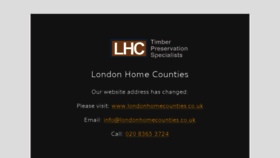 What London-homecounties.co.uk website looked like in 2016 (7 years ago)