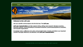 What Leftlanecomm.com website looked like in 2016 (7 years ago)