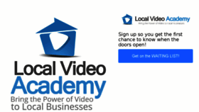 What Localvideoacademy.com website looked like in 2016 (7 years ago)