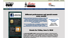 What Leesburgfirstfriday.com website looked like in 2016 (8 years ago)