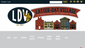 What Latter-dayvillage.com website looked like in 2016 (7 years ago)