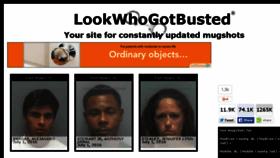 What Lookwhogotbusted.com website looked like in 2016 (7 years ago)