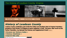 What Loudounhistory.org website looked like in 2016 (7 years ago)
