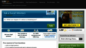 What Lawqa.com website looked like in 2016 (7 years ago)