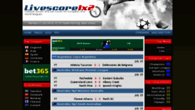 What Livescore1x2.com website looked like in 2016 (7 years ago)