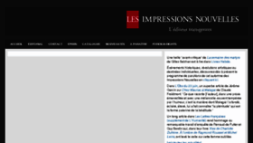 What Lesimpressionsnouvelles.com website looked like in 2016 (7 years ago)