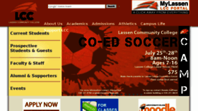 What Lassencollege.edu website looked like in 2016 (7 years ago)