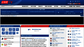 What Livesport.sx website looked like in 2016 (7 years ago)