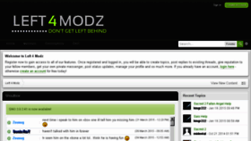 What Left4modz.com website looked like in 2016 (7 years ago)