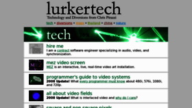 What Lurkertech.com website looked like in 2016 (7 years ago)