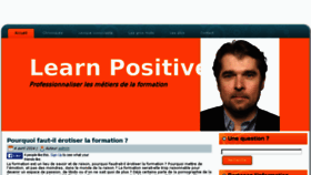 What Learnpositive.fr website looked like in 2016 (7 years ago)