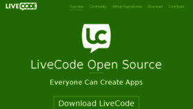 What Livecode.org website looked like in 2016 (7 years ago)