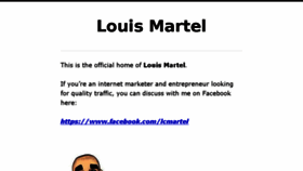 What Louismartel.com website looked like in 2016 (7 years ago)