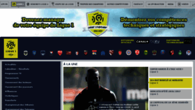 What Ligue1.fr website looked like in 2016 (7 years ago)