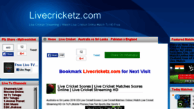 What Livecricketz.com website looked like in 2016 (7 years ago)