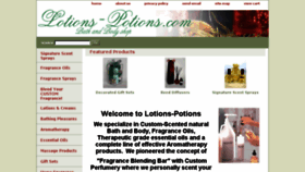 What Lotions-potions.com website looked like in 2016 (7 years ago)