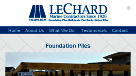 What Lechard.com website looked like in 2016 (7 years ago)