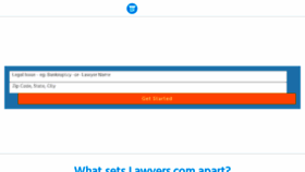 What Lawyers.com website looked like in 2016 (7 years ago)