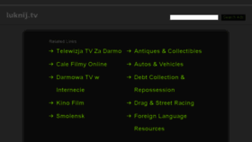 What Luknij.tv website looked like in 2016 (7 years ago)