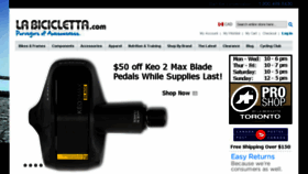 What Labicicletta.com website looked like in 2016 (9 years ago)