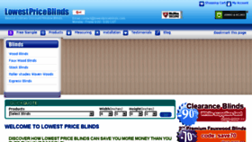 What Lowestpriceblinds.com website looked like in 2016 (7 years ago)
