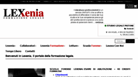 What Lexenia.it website looked like in 2016 (7 years ago)