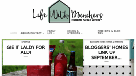 What Lifewithmunchers.com website looked like in 2016 (7 years ago)