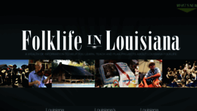 What Louisianafolklife.org website looked like in 2016 (7 years ago)