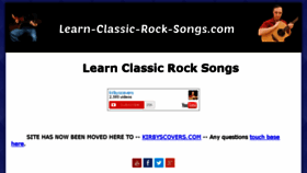 What Learn-classic-rock-songs.com website looked like in 2016 (7 years ago)