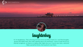 What Laughterkey.com website looked like in 2016 (7 years ago)