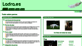 What Ladra.es website looked like in 2016 (7 years ago)