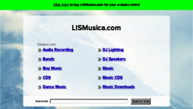 What Lismusica.com website looked like in 2016 (7 years ago)