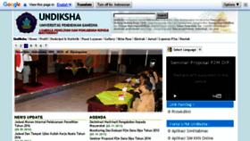 What Lppm.undiksha.ac.id website looked like in 2016 (7 years ago)