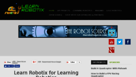 What Learnrobotix.com website looked like in 2016 (7 years ago)