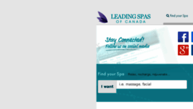 What Leadingspasofcanada.com website looked like in 2016 (7 years ago)