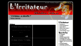 What Lirritateur.com website looked like in 2016 (7 years ago)