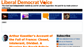 What Libdemvoice.org website looked like in 2016 (7 years ago)