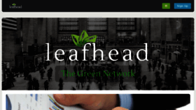 What Leafhead.com website looked like in 2016 (7 years ago)