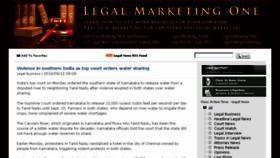 What Legalmarketing1.com website looked like in 2016 (7 years ago)