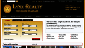 What Lynxrealty.com website looked like in 2016 (7 years ago)