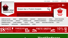What Luzcasa.com.br website looked like in 2016 (7 years ago)